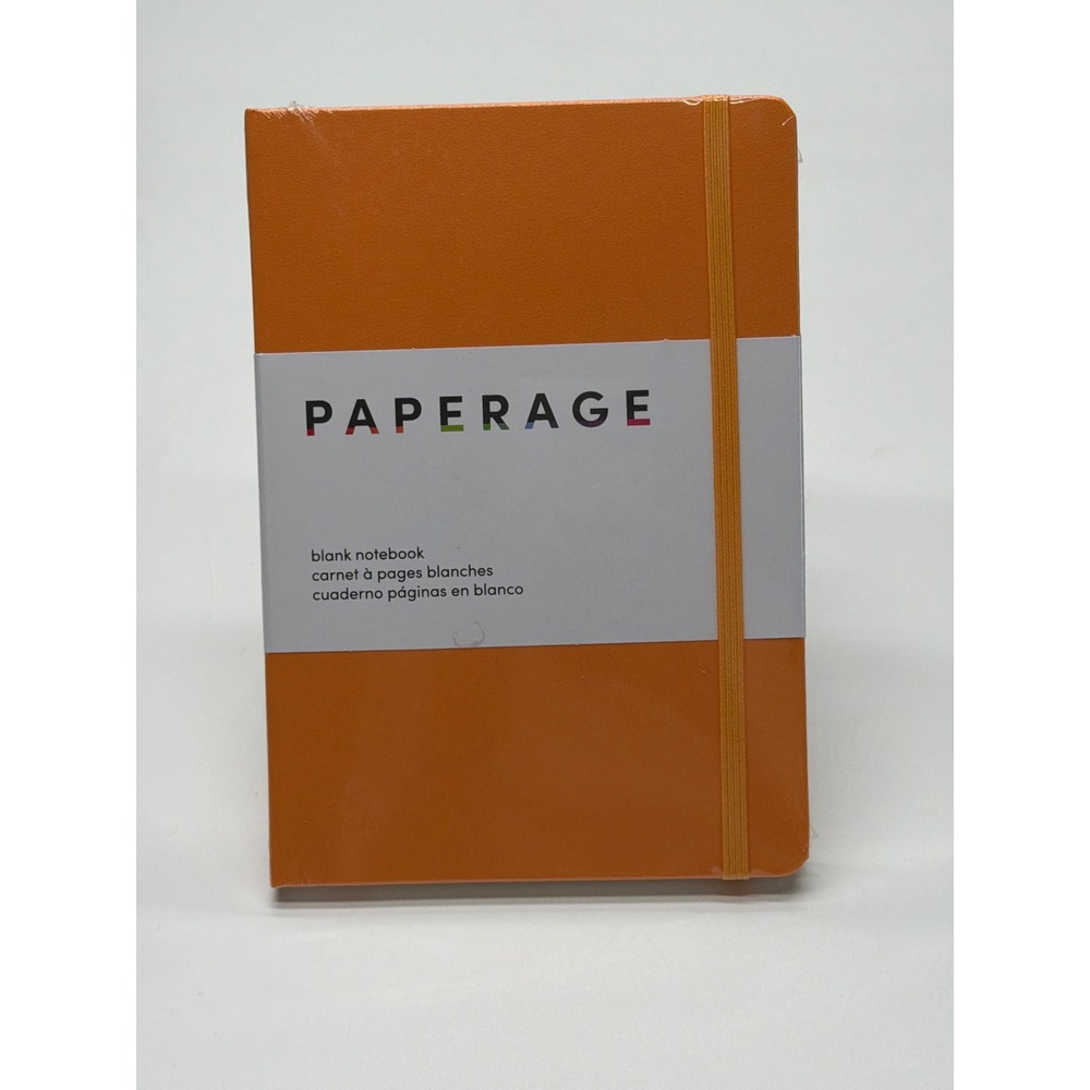 Paperage Blank Notebook Orange Hardcover 160 Pages 5.6x8 100gsm Acid-Free‎ 88278